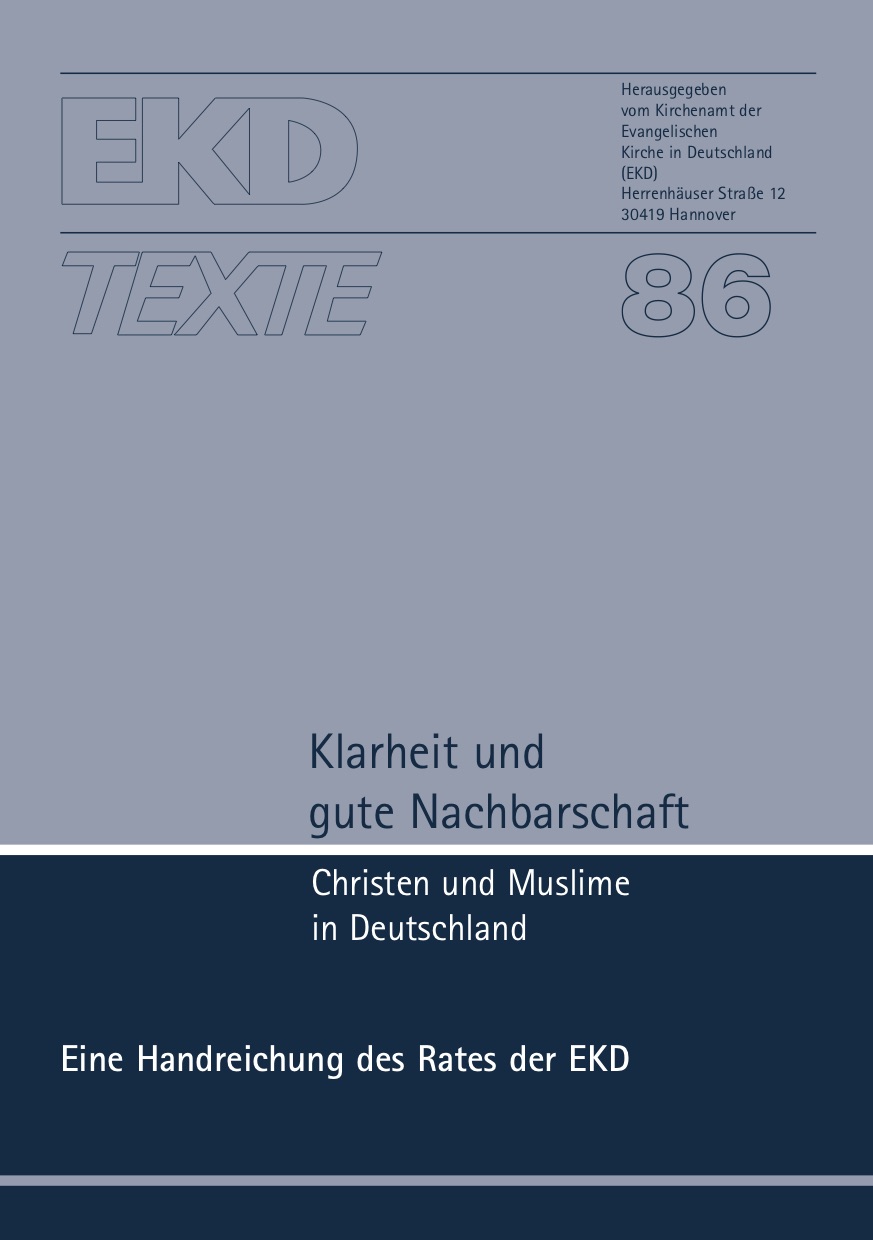 Cover Klarheit und gute Nachbarschaft – Christen und Muslime in Deutschland